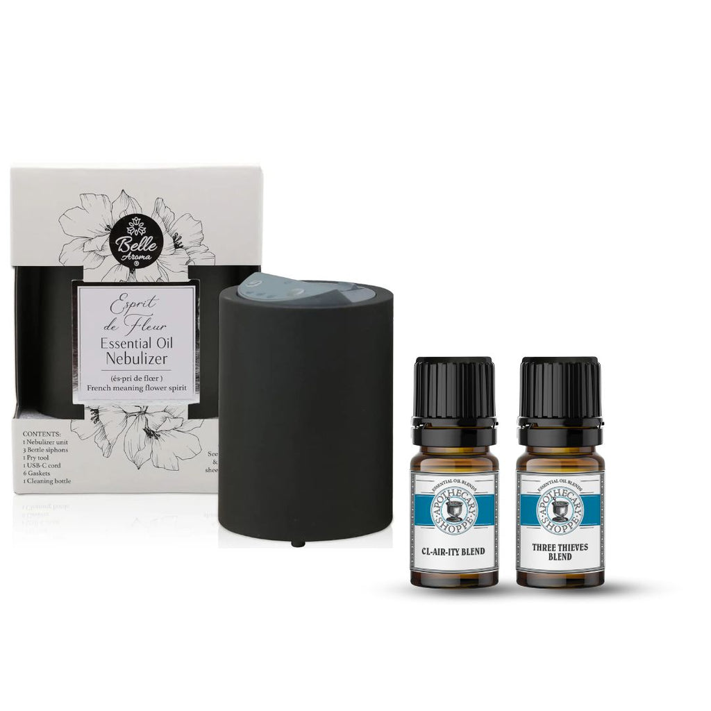 Essential Oil Nebulizer with Clarity and Three Thieves Blend