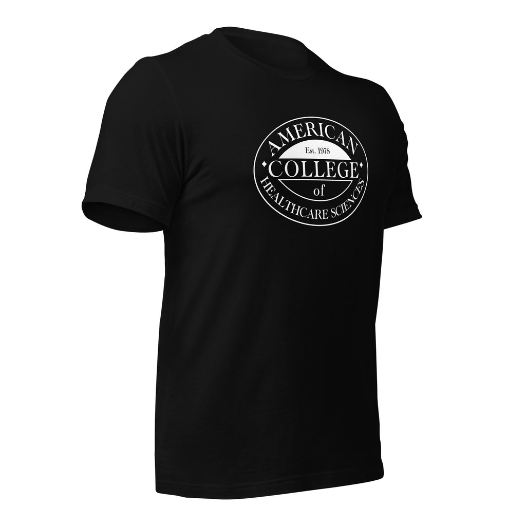 ACHS t-shirt black side agle